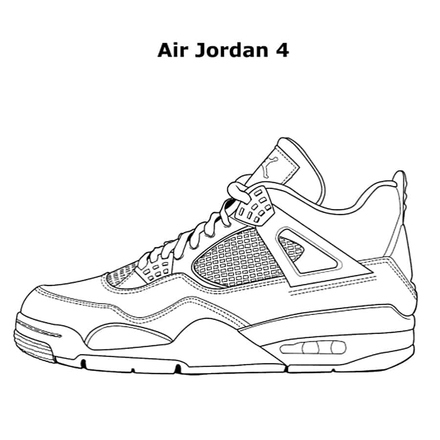 830 Coloring Pages Jordans Best