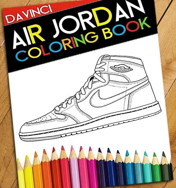 Da Vinci Air Jordan Coloring Book Sneaker Head Pastime Da Vinci Air Jordan Coloring Book Sneaker Head Pastime