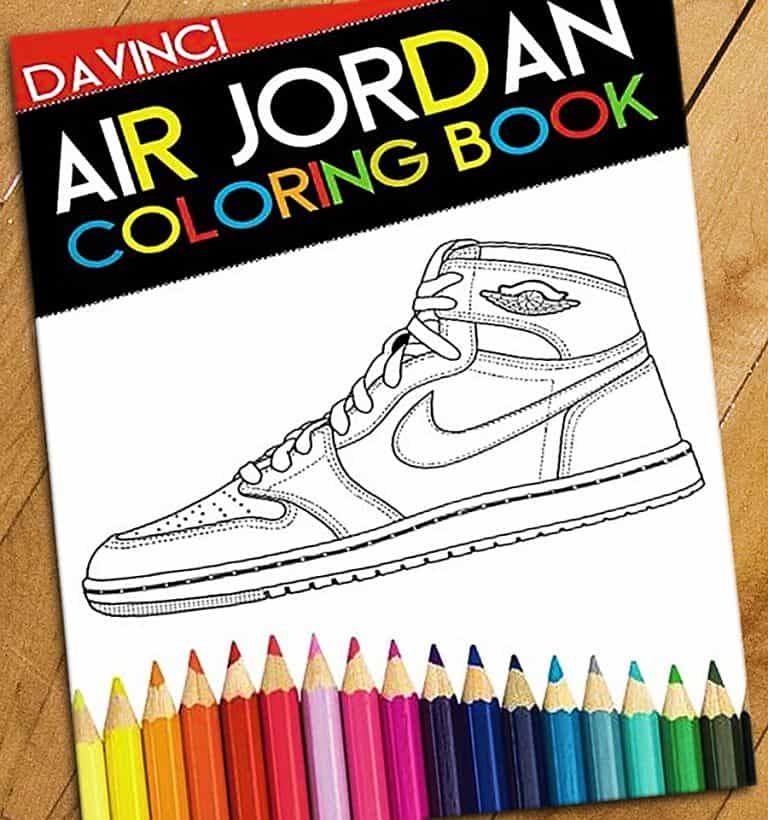 Da Vinci Air Jordan Coloring Book Sneaker Head Pastime