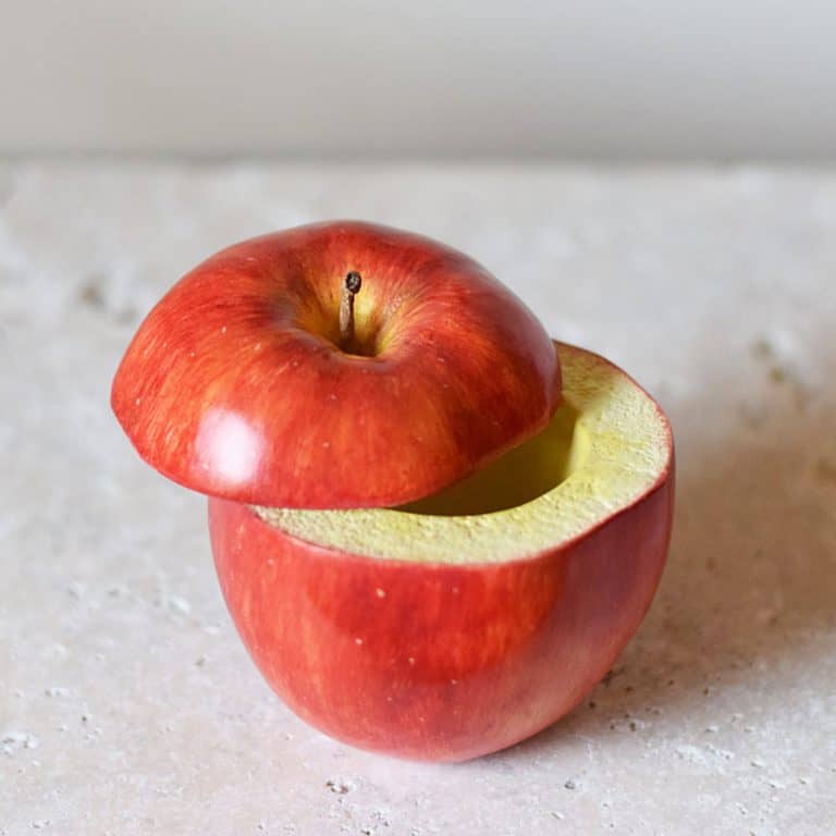 Harimogura Sliced Apple Pot Planter Realistic Apple Design