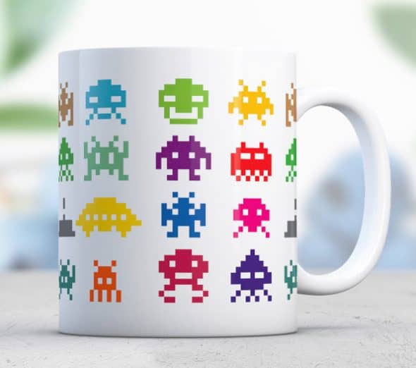 Love-Alice-Mugs-Space-Invader-Mug-Great-Pixel-Designed-Geek-Coffee-Cup Love-Alice-Mugs-Space-Invader-Mug-Great-Pixel-Designed-Geek-Coffee-Cup