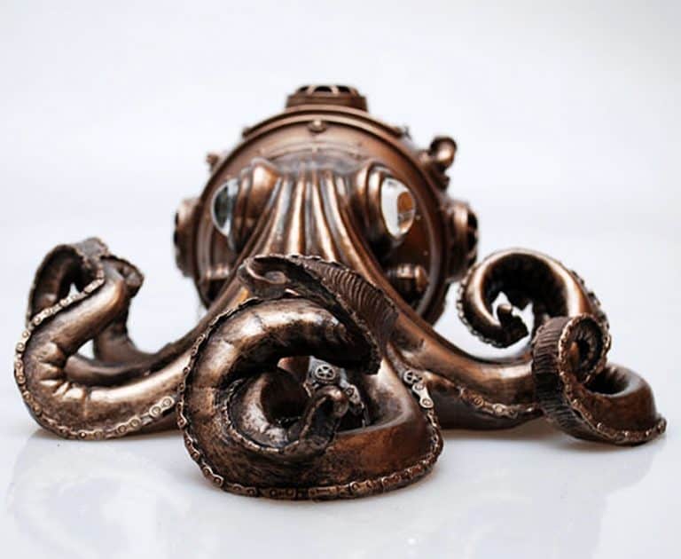S.T.B. Art Steampunk Octopus Vintage Item
