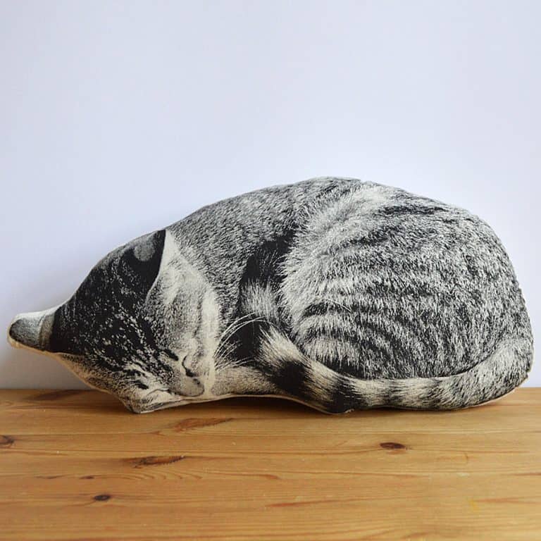 Shannon Broder Sleeping Cat Plush Pillow Home Shopping