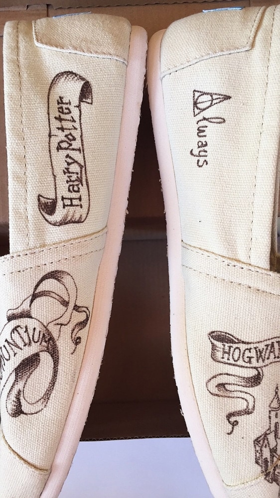 Shoe Designs By Allison Mischief Managed Toms Nice Footware