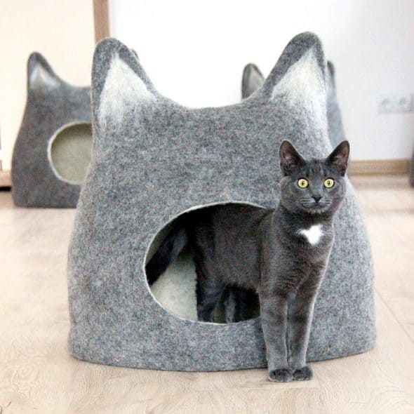 Agnes Felt Cat Cave Made to Order Agnes Felt Cat Cave Made to Order