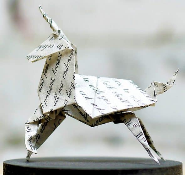 Florigami-Shop-Unicorn-Origami-Sculpture-Written-Paper-Artwork Florigami-Shop-Unicorn-Origami-Sculpture-Written-Paper-Artwork