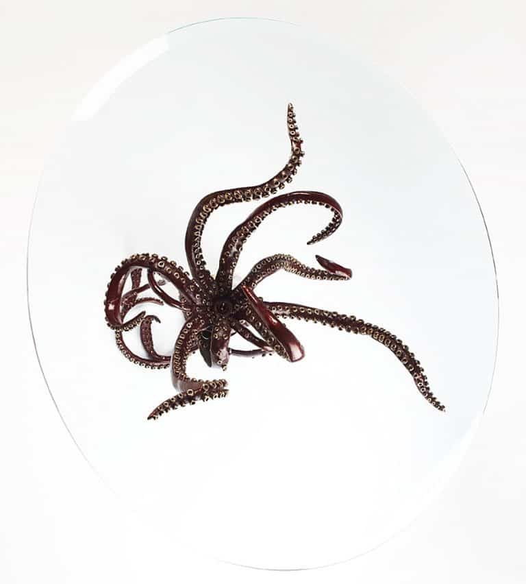 Kirk McGuire Sculpture Giant Bronze Squid Dining Table Novelty Item