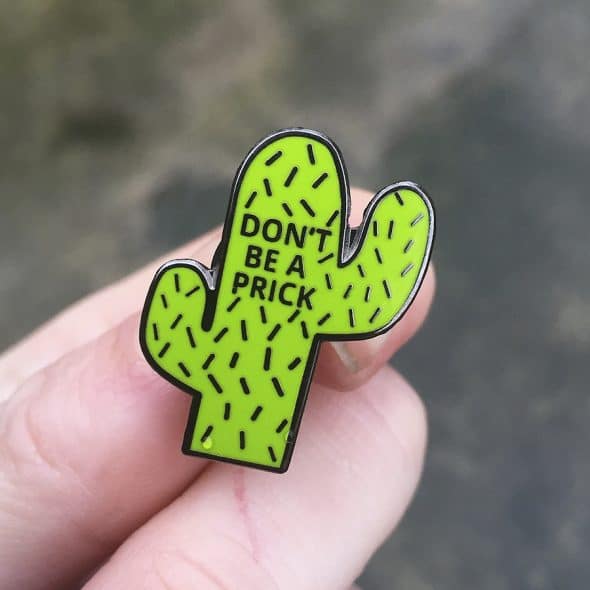 Thats Sew Bethany Wise Cactus Lapel Pin Handmade Item Thats Sew Bethany Wise Cactus Lapel Pin Handmade Item