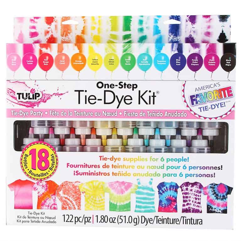 Tulip One Step 18-Color Tie-Dye Kit Safe to Machine Wash