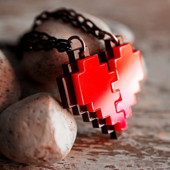 nastalgame-pixel-heart-acrylic-necklace-legend-of-zelda-game-insipred nastalgame-pixel-heart-acrylic-necklace-legend-of-zelda-game-insipred