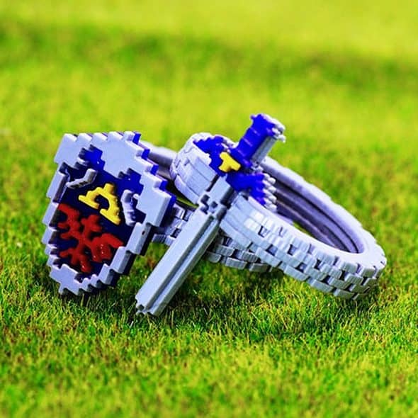nastalgame-zelda-hyrule-shield-and-master-sword-ring-hand-crafted-accessory nastalgame-zelda-hyrule-shield-and-master-sword-ring-hand-crafted-accessory