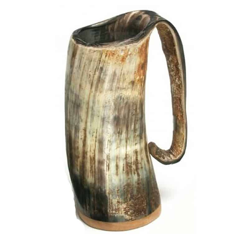 The Mughal Bazaar Horn Beer Mug Uniquely Colored and Shaped