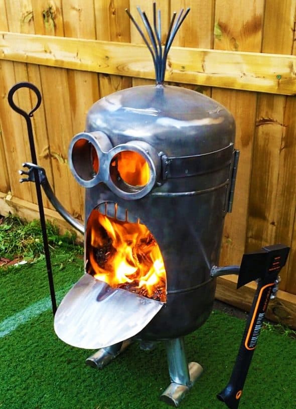 Calgary Creative Work Minion Inspired Fire Pit - NoveltyStreet