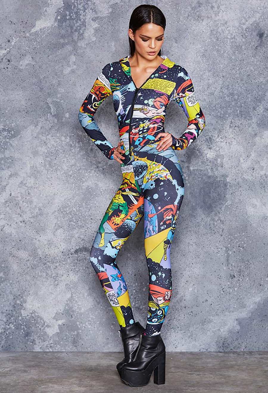 Black Milk Clothing Marvel Rainbow Bridge Jumpsuit – NoveltyStreet