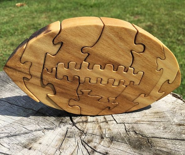 GCR Designs Football Wooden Puzzles Learning Item GCR Designs Football Wooden Puzzles Learning Item