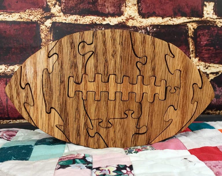 GCR Designs Football Wooden Puzzles Made to Order