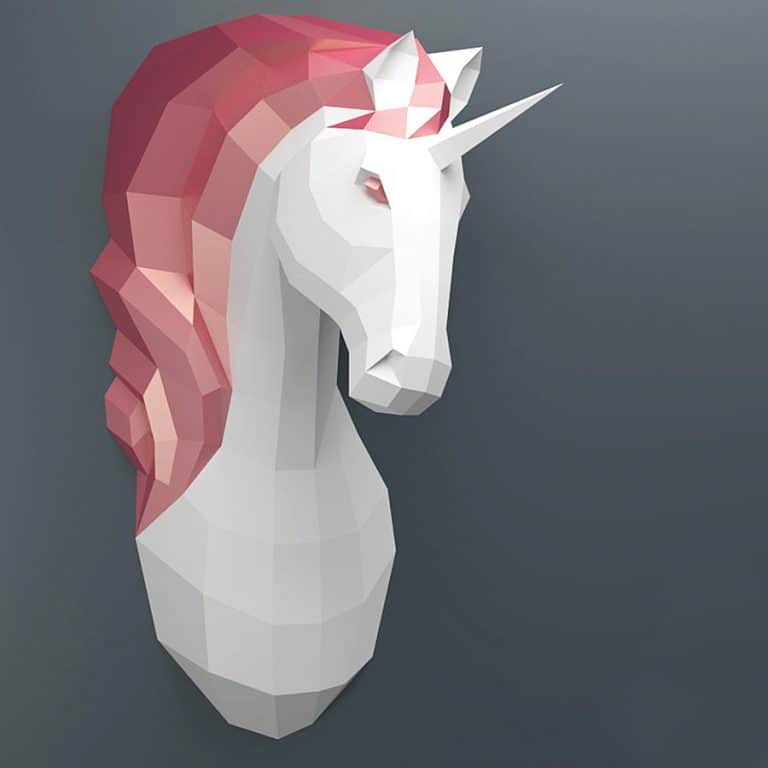 oyxgami-papercraft-unicorn-trophy-origami