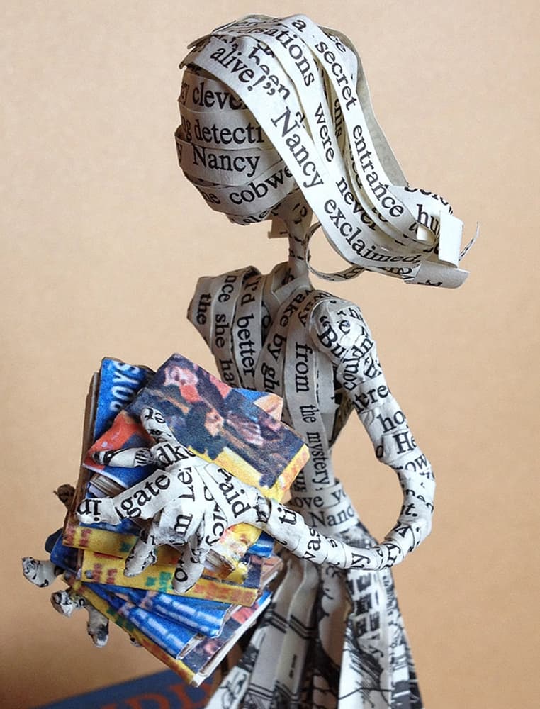 The Poet Trees Nancy Drew Paper Sculpture Handcrafted Product