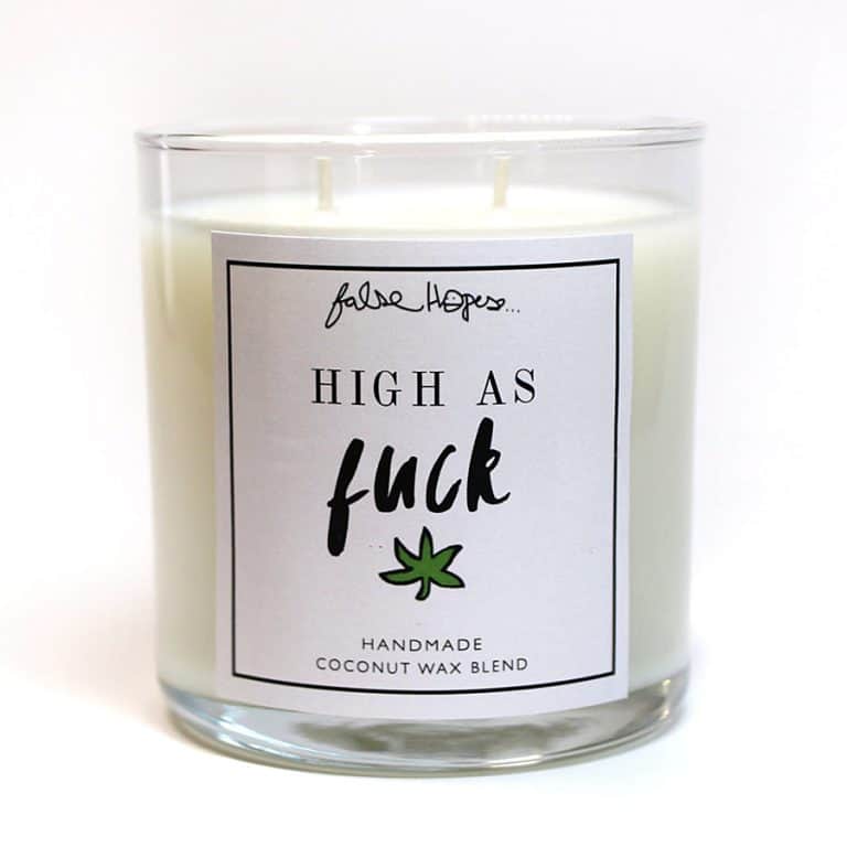 False Hopes High As Fuck Scented Candle Coconut Wax
