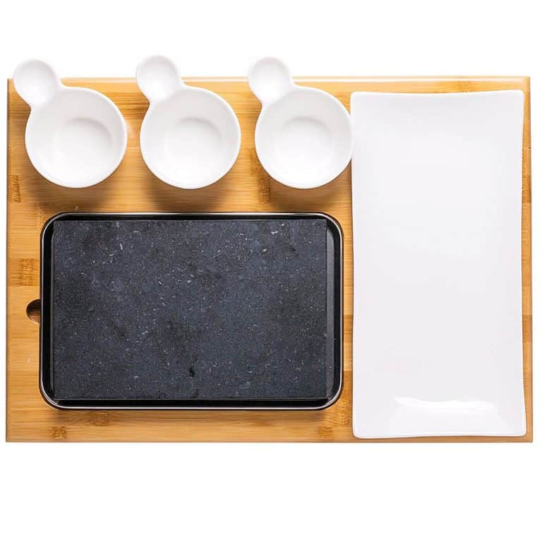 Good Cooking Tabletop Cooking Stone Stainless Steel Tray