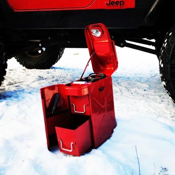 Rampage Trail Can Utility Tool Box Red Gas Can Rampage Trail Can Utility Tool Box Red Gas Can