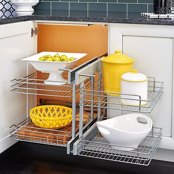 Rev-A-Shelf 5Psp Blind Corner Organizer Dish Rack Rev-A-Shelf 5Psp Blind Corner Organizer Dish Rack