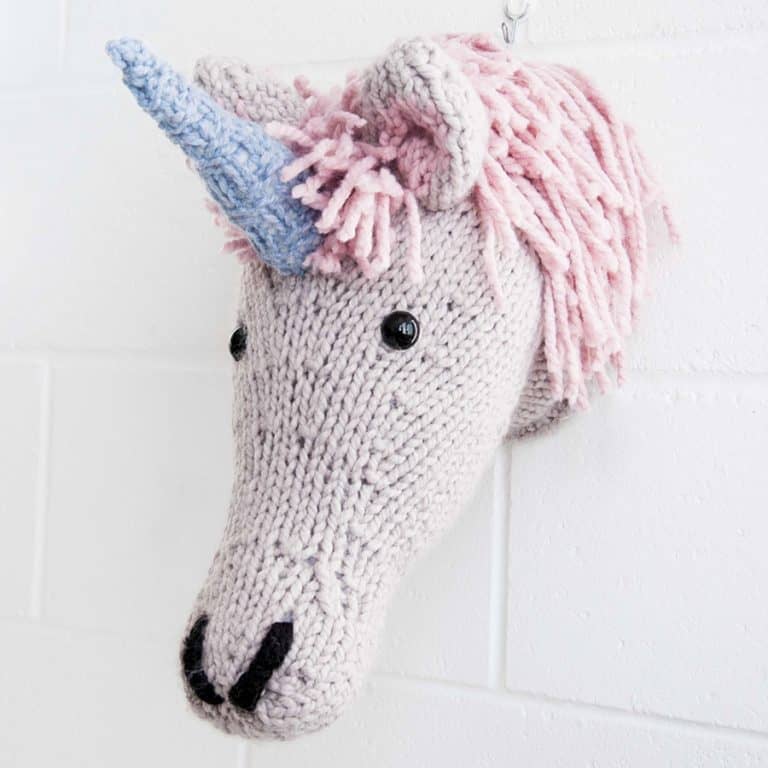Sincerely Louise Faux Unicorn Knitting Kit Taxidermy