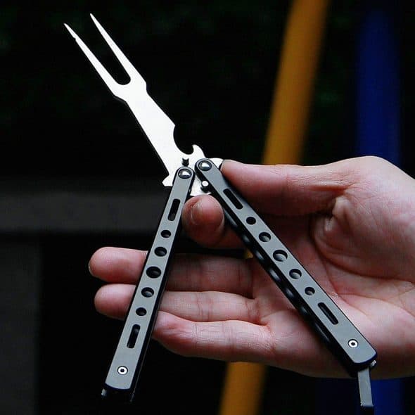 Tactical Folding BBQ Fork Survival Tool Tactical Folding BBQ Fork Survival Tool