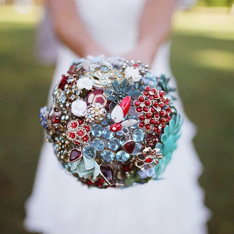 The Ritzy Rose Brooch Handcrafted Bouquet Bride Accessory