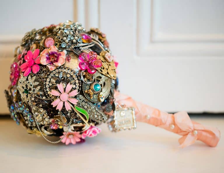 The Ritzy Rose Brooch Handcrafted Bouquet Flower