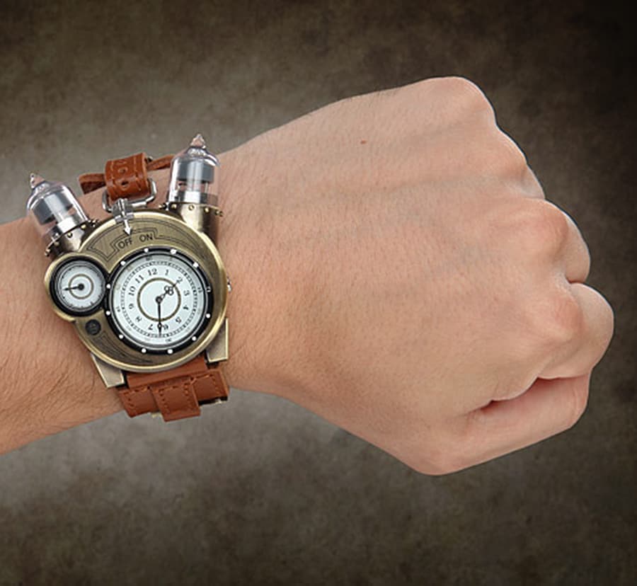 Часы brain. Наручные часы в стиле стимпанк. Хронометр наручный. Наручные часы стимпанк часы. Часы Tesla.
