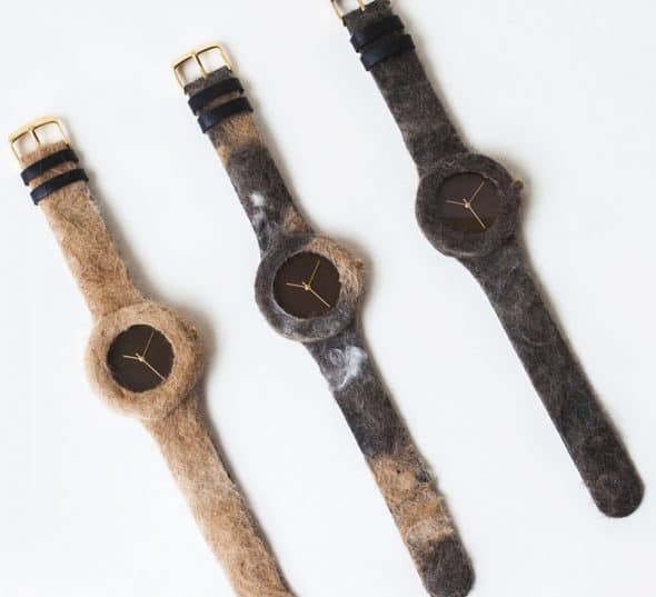 Analog Watch Co Animal Fur Watch Stainless Steel Watch Shell Analog Watch Co Animal Fur Watch Stainless Steel Watch Shell