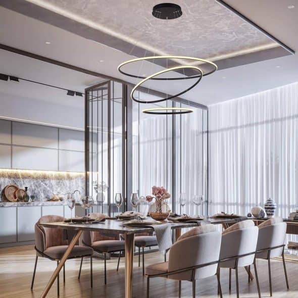 Modern Circular Pendant Light Chandelier Unique Lighting Modern Circular Pendant Light Chandelier Unique Lighting