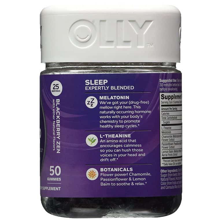 OLLY Restful Sleep Gummy Supplements Sleep Hormone Booster