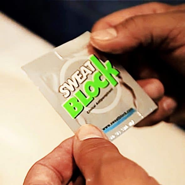 SweatBlock Antiperspirant Towelette Sweat Block SweatBlock Antiperspirant Towelette Sweat Block