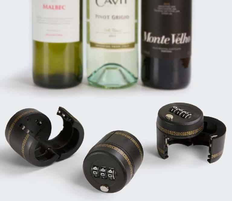 Carteret Collection Wine Combination Lock Home Collectibles