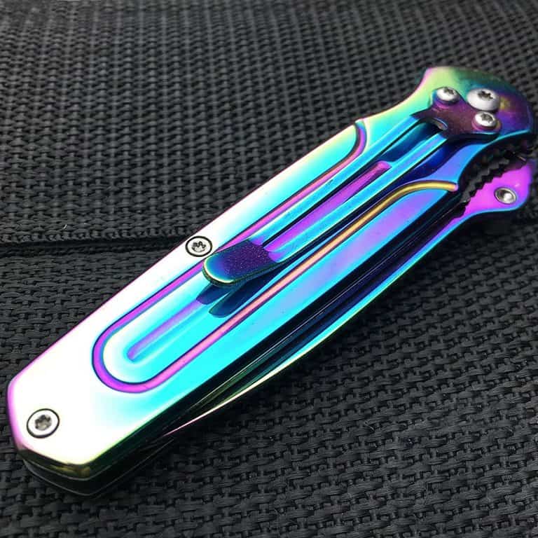 Defender Xtreme Rainbow Pocket Knife Set Compact