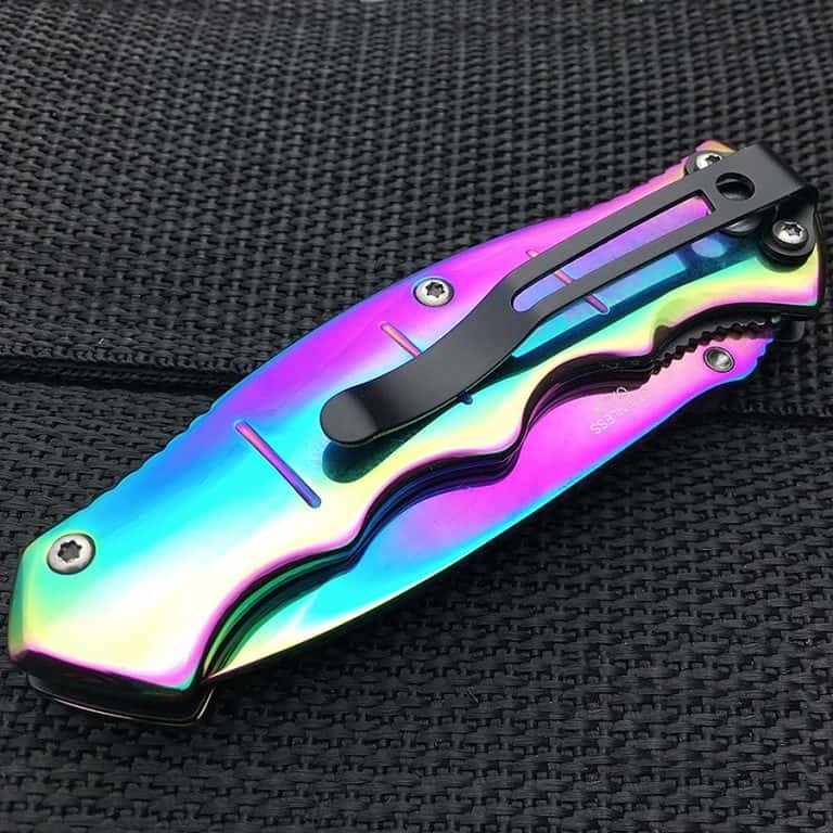 Defender Xtreme Rainbow Pocket Knife Set Novelties