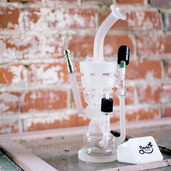 Hitman Glass Sandblasted Sundae Stack Torch Tube Pipe Hitman Glass Sandblasted Sundae Stack Torch Tube Pipe
