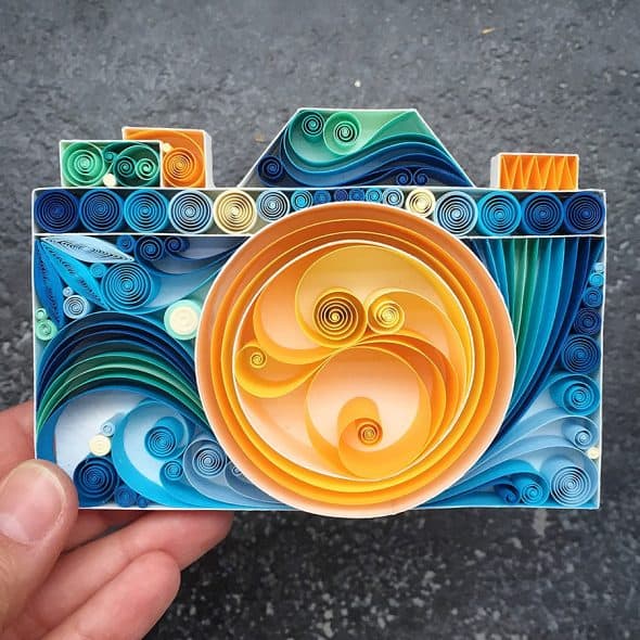 SenaRuna Keep Smile & Say Cheese Quilled Paper Art Home Decoration SenaRuna Keep Smile & Say Cheese Quilled Paper Art Home Decoration