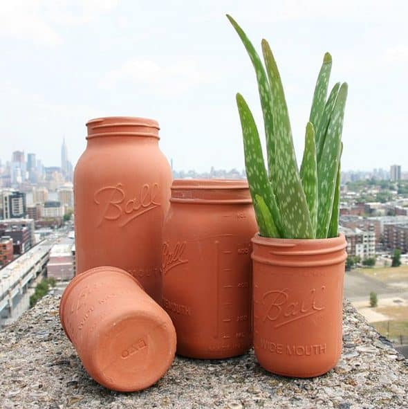 CAM Design Co. Terracotta Mason Jars Made to Order CAM Design Co. Terracotta Mason Jars Made to Order