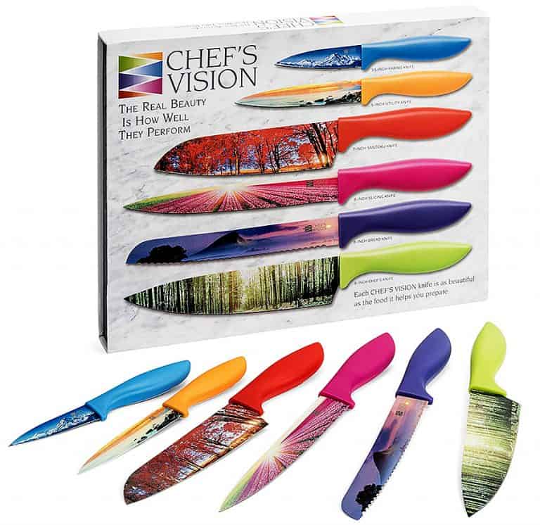 Chef's Vision Landscape Kitchen Knife Set Kitchen Luxury