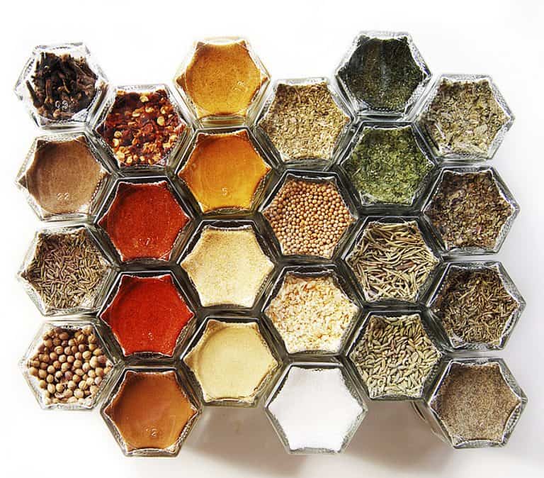 GneissSpice Hexagon Glass Spice Jars Storage