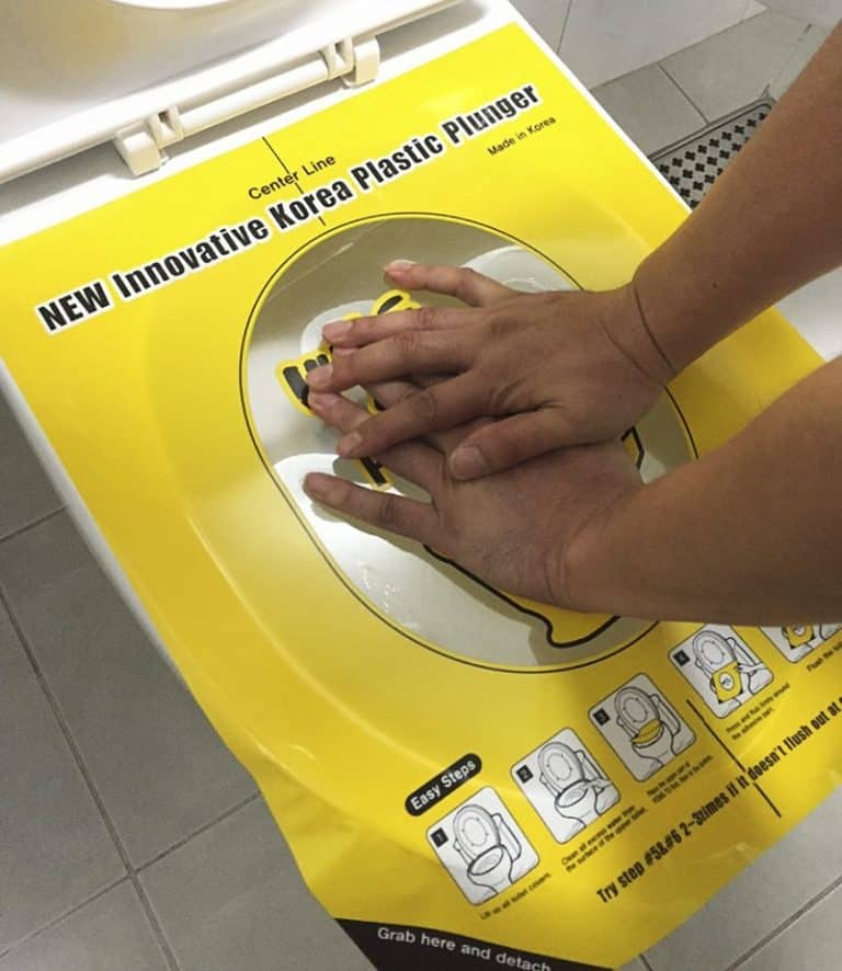 Pongtu Disposable Toilet Sticker Plunger Hygiene