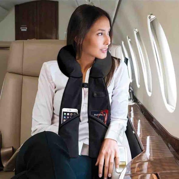 PurseN Travel Pillow Organizer In-Flight Accessory PurseN Travel Pillow Organizer In-Flight Accessory