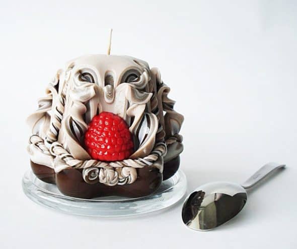 Storycandle Carved Candle Dessert Cake Fancy Decoration Storycandle Carved Candle Dessert Cake Fancy Decoration