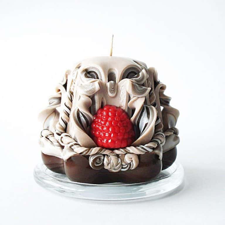Storycandle Carved Candle Dessert handmade Items