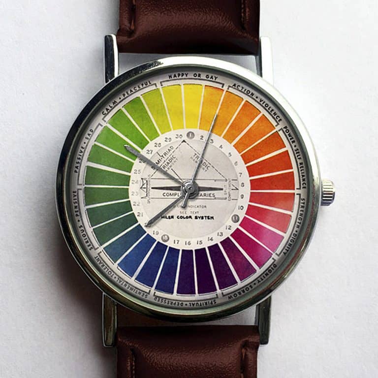 10 North Creative Vintage Color Wheel Watch Wrist Watch