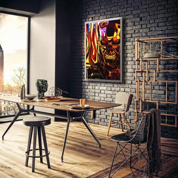 Art Brothers Terminator T-800 Stained Glass Picture Wall Art Art Brothers Terminator T-800 Stained Glass Picture Wall Art