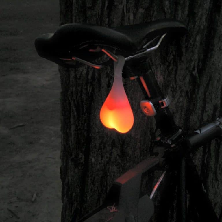 Bike Balls Tail Light Weird Biker Gift Idea